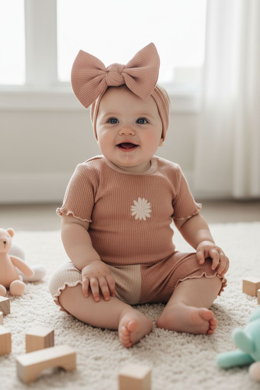 Hazel Embroidered Bike Shorts | Cotton